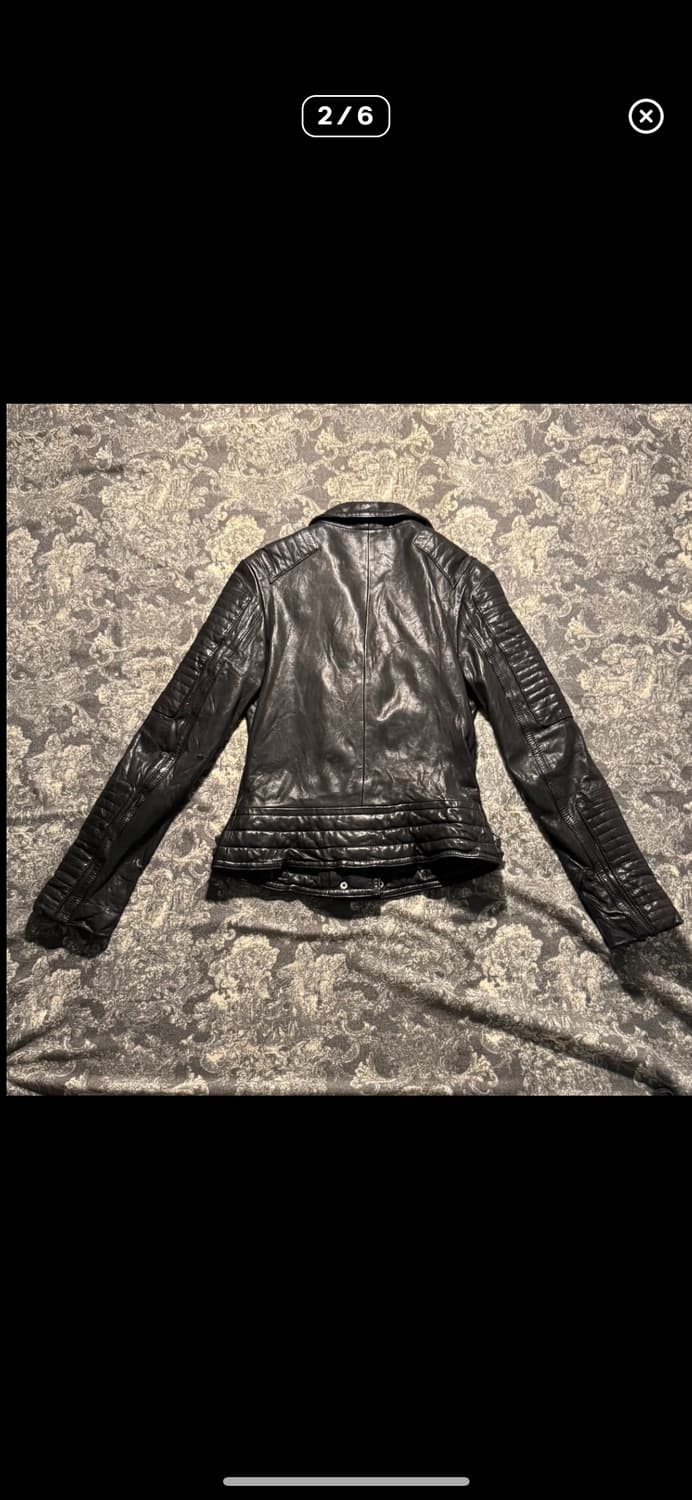  shell natural leather biker jacket 상품이미지3