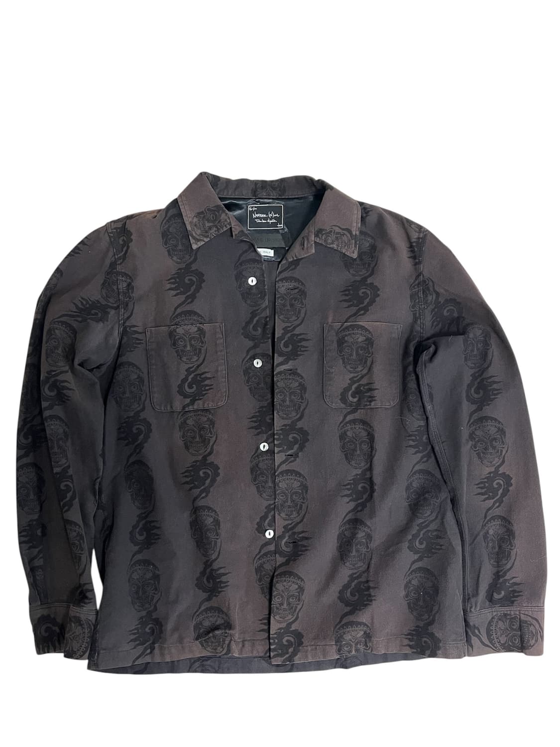 넘버나인 자카드 벨벳 셔츠  상품이미지1