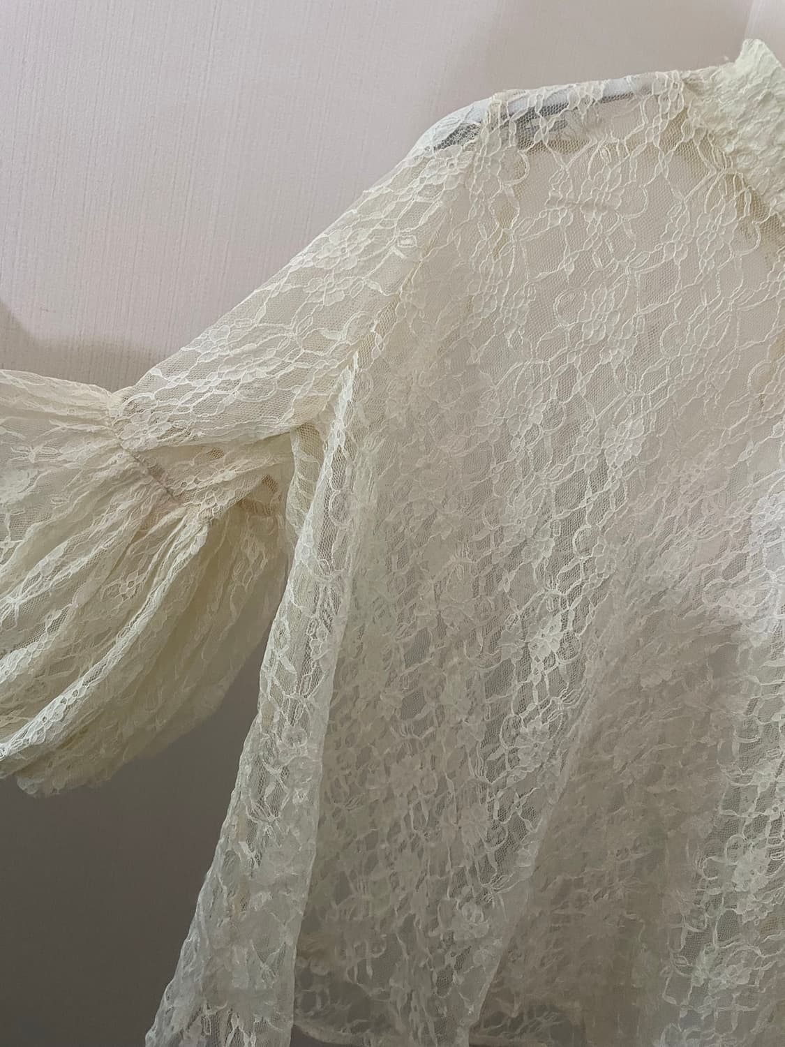 빈티지 레이스 퍼프 블라우스  상품이미지3