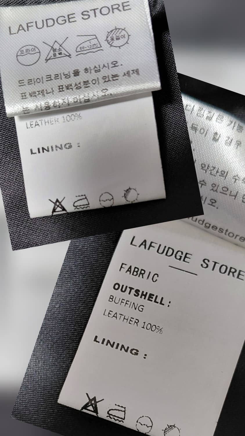 [S/남녀공용] 라퍼지스토어 버핑레더 미니멀 퀼팅 자켓 상품이미지7