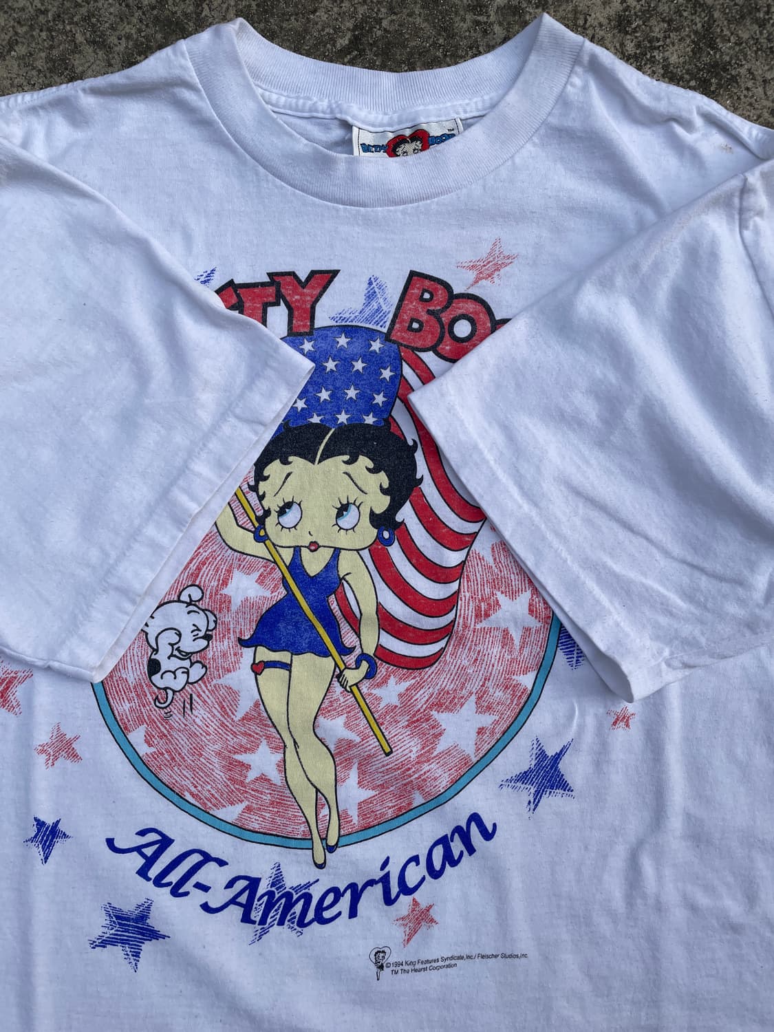 90s Betty Boop All American Crop T-shirt 상품이미지6