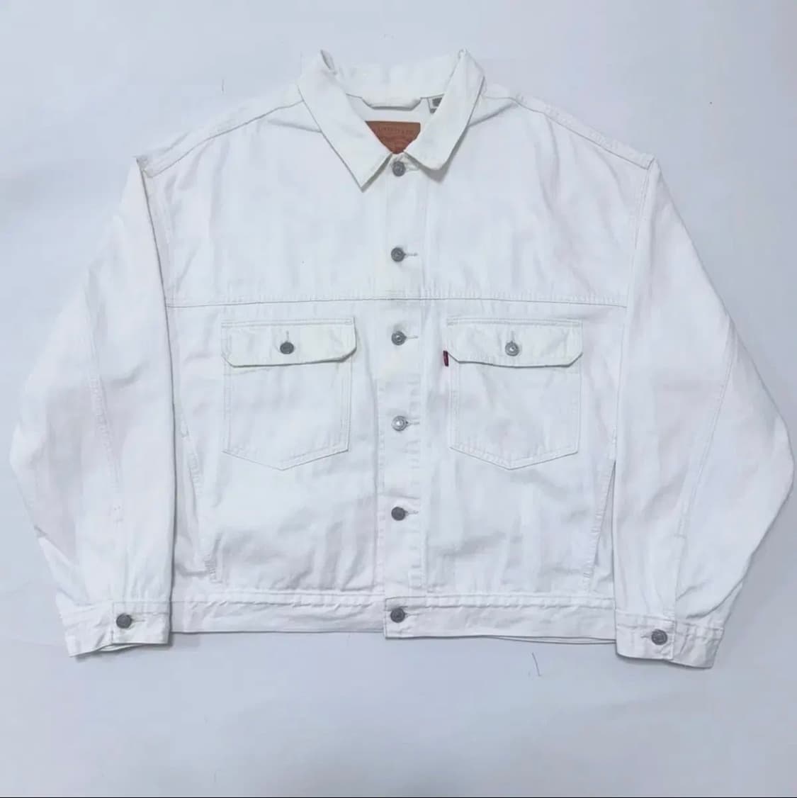 리바이스 화이트 데님 자켓 xl 상품이미지1