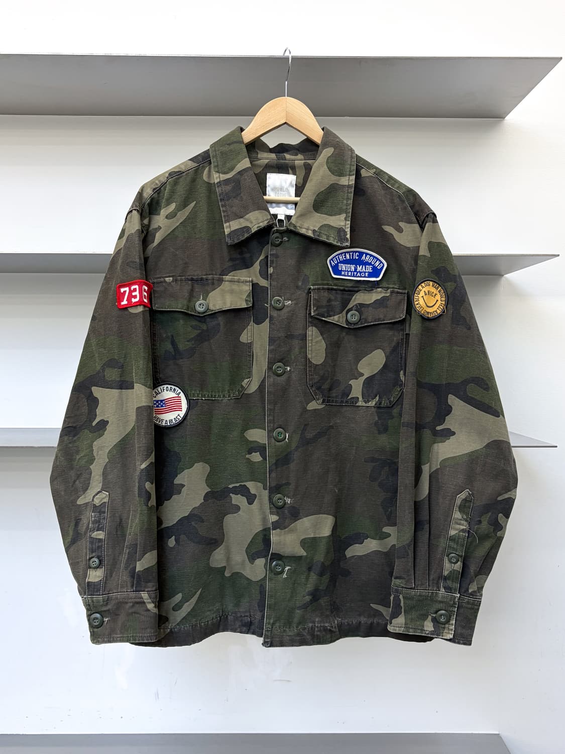 파워투더피플 멀티 패치 카모 BDU 자켓 상품이미지1