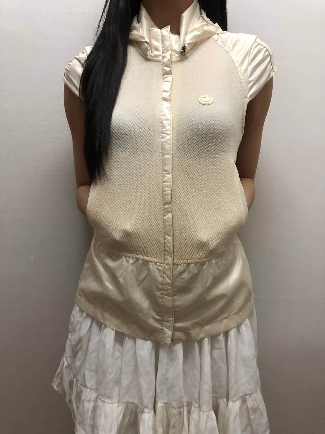 빈티지 아이보리 스포티 집업 상품이미지2