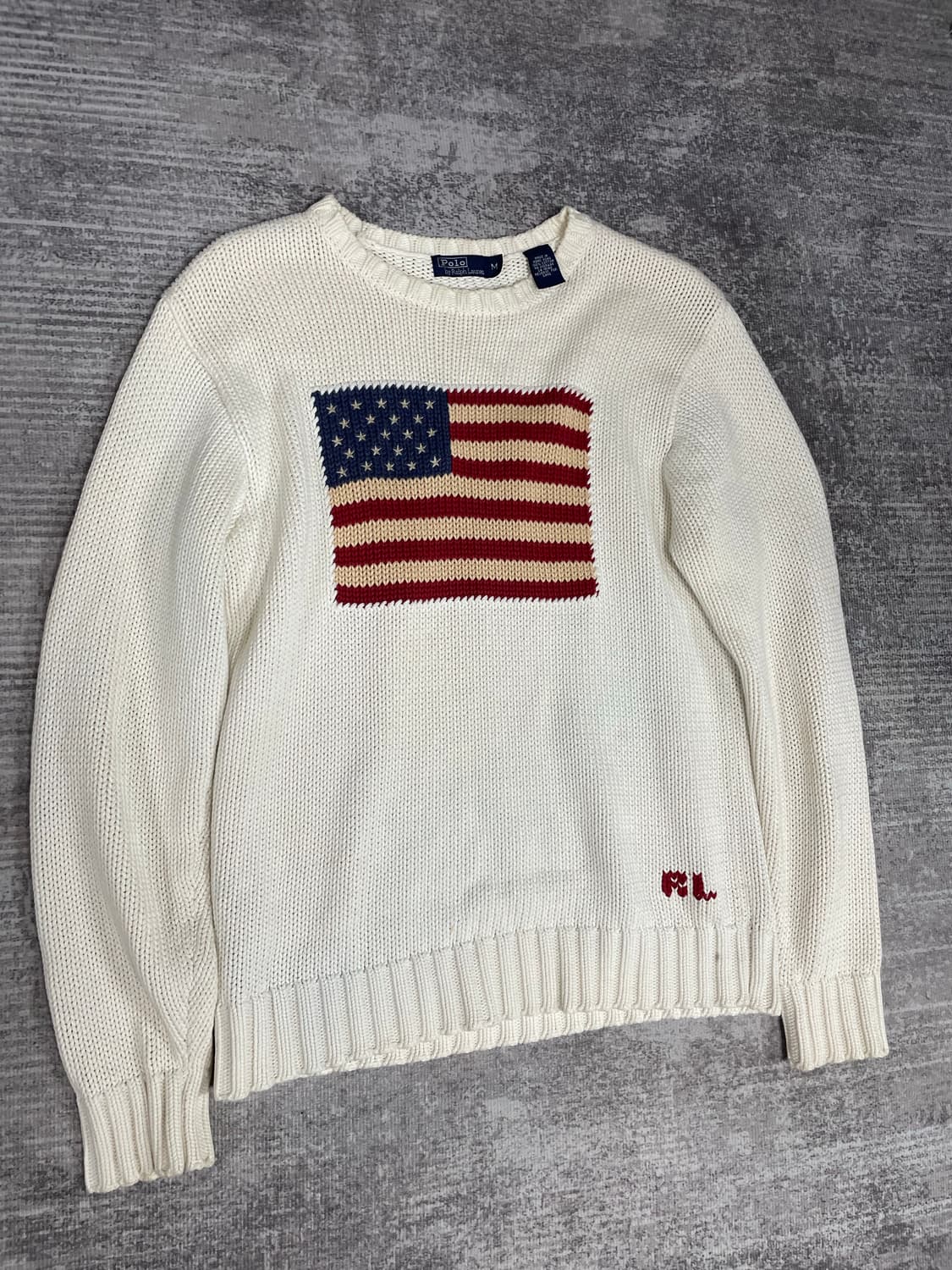 90s Polo RL 성조기 니트 상품이미지3
