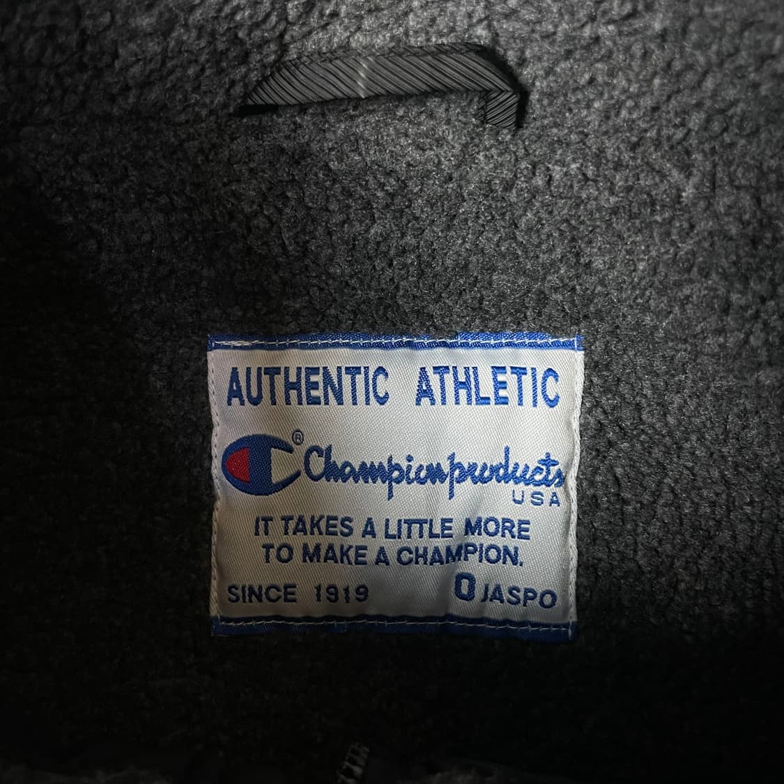 챔피온 블랙 빅로고 양털 돕바 롱 자켓 상품이미지4