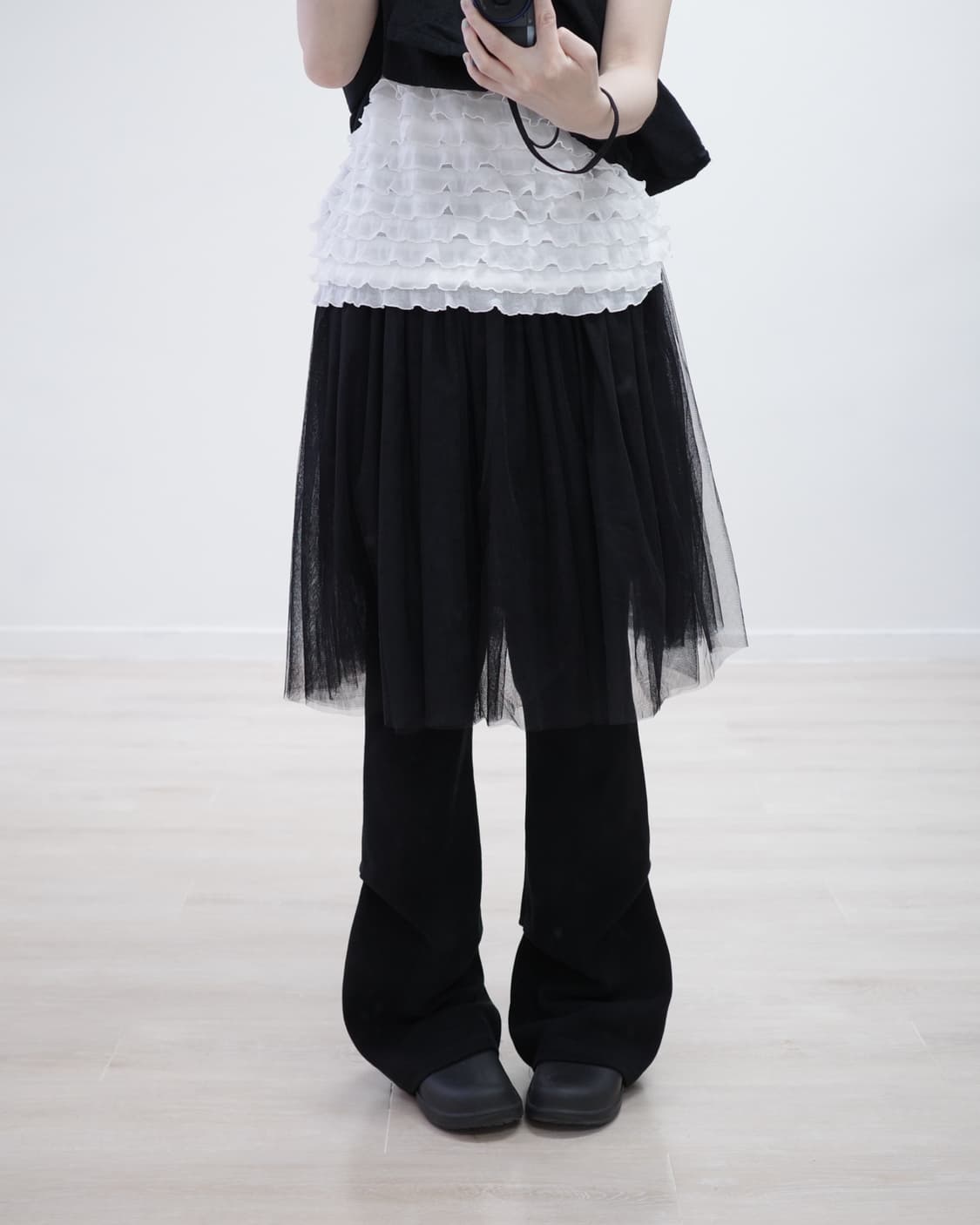 Black sha skirt 상품이미지1