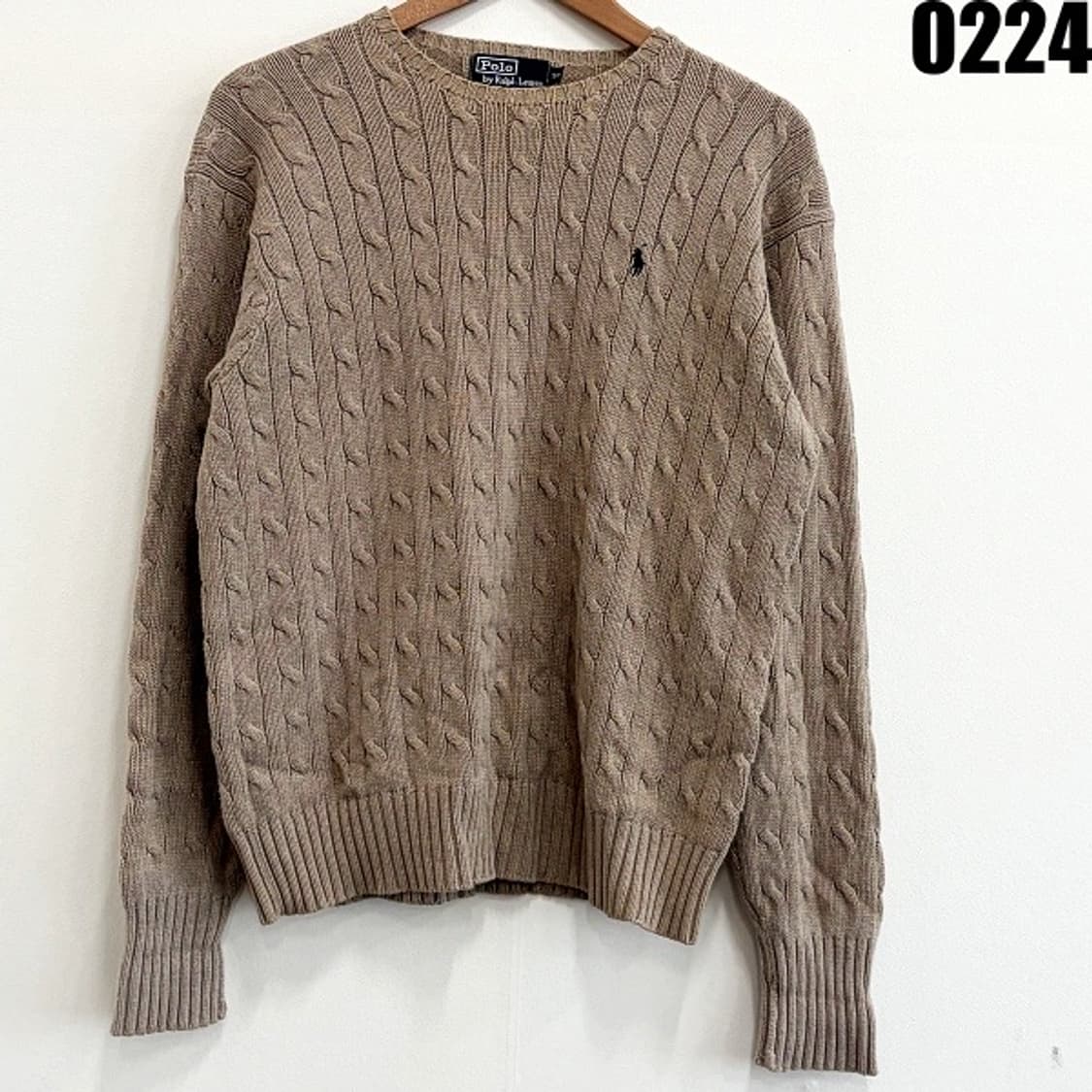 폴로 랄프로렌 꽈배기 케이블 니트 스웨터 90 0224  상품이미지1