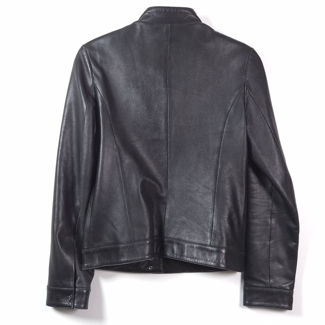 카시바디 천연 양가죽 싱글 하이넥 레더 자켓 55 상품이미지2