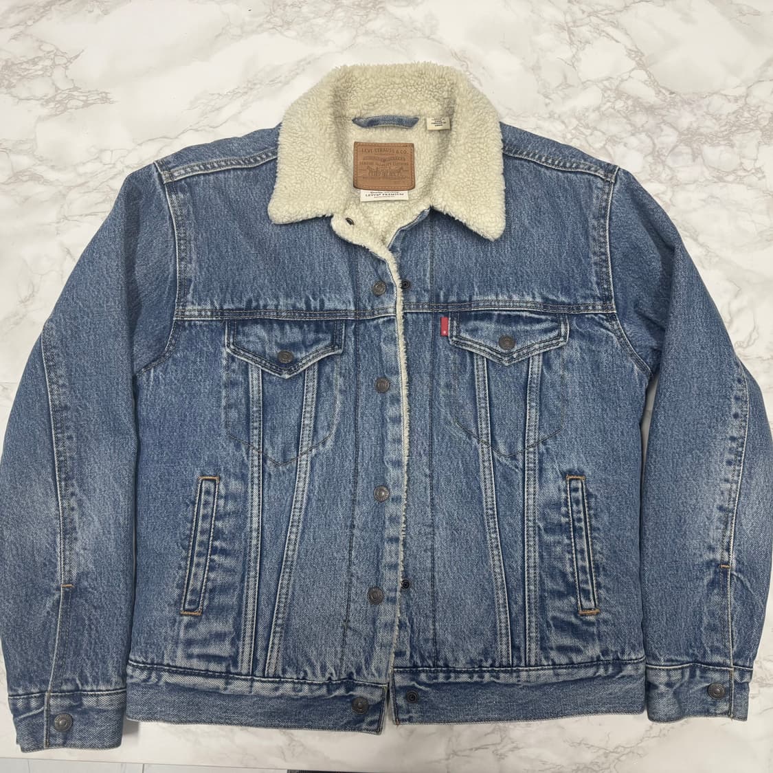 리바이스 셰르파 트러커 양털 청자켓(xs) 상품이미지2