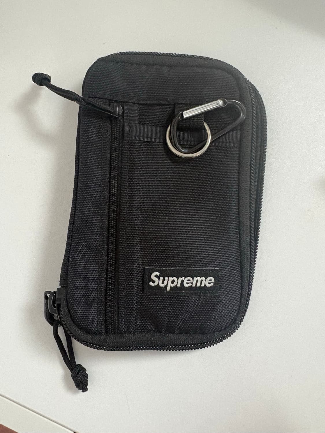Supreme Small Zip Pouch (FW19) Black 상품이미지1