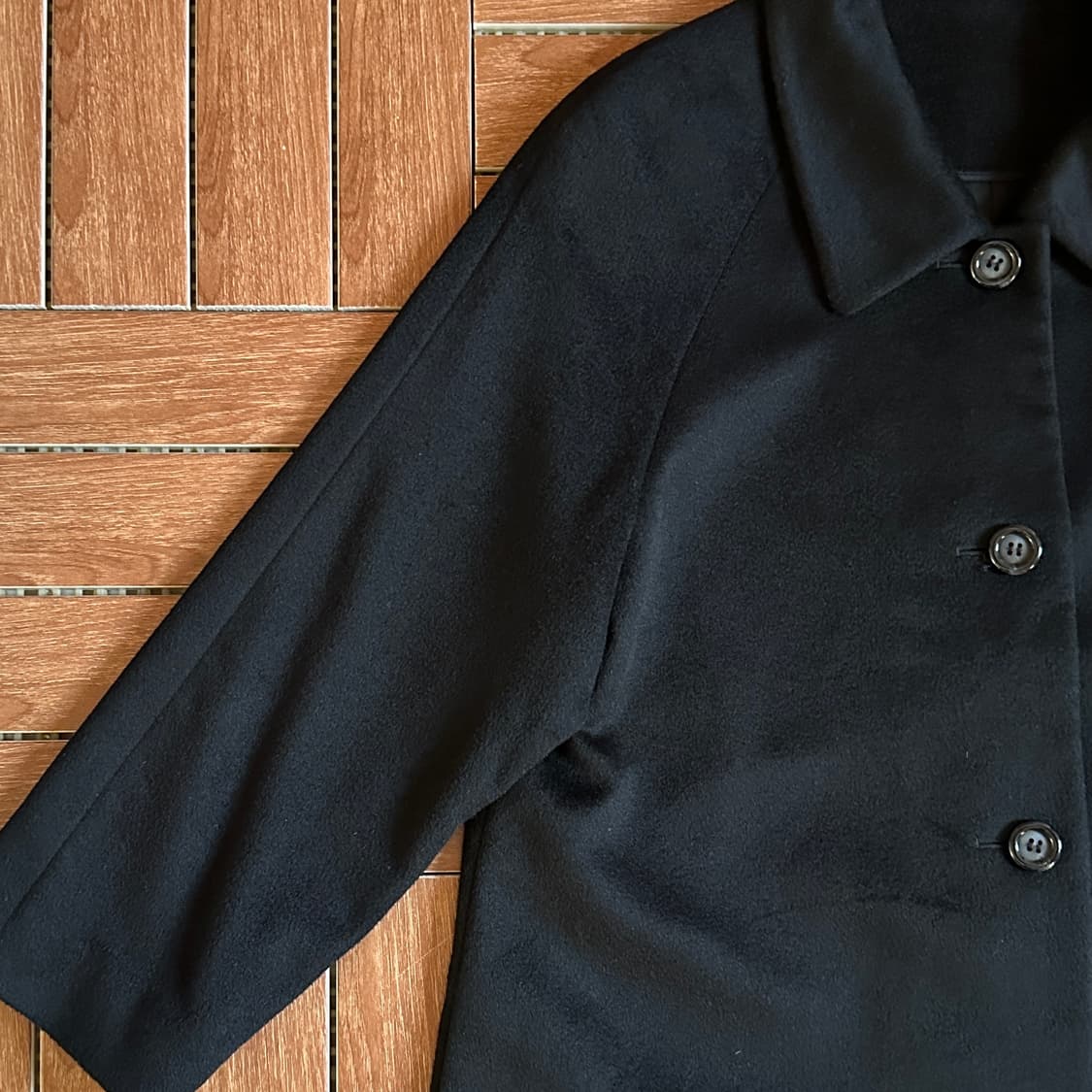 Vintage cashmere 100% balmacaan coat 상품이미지4