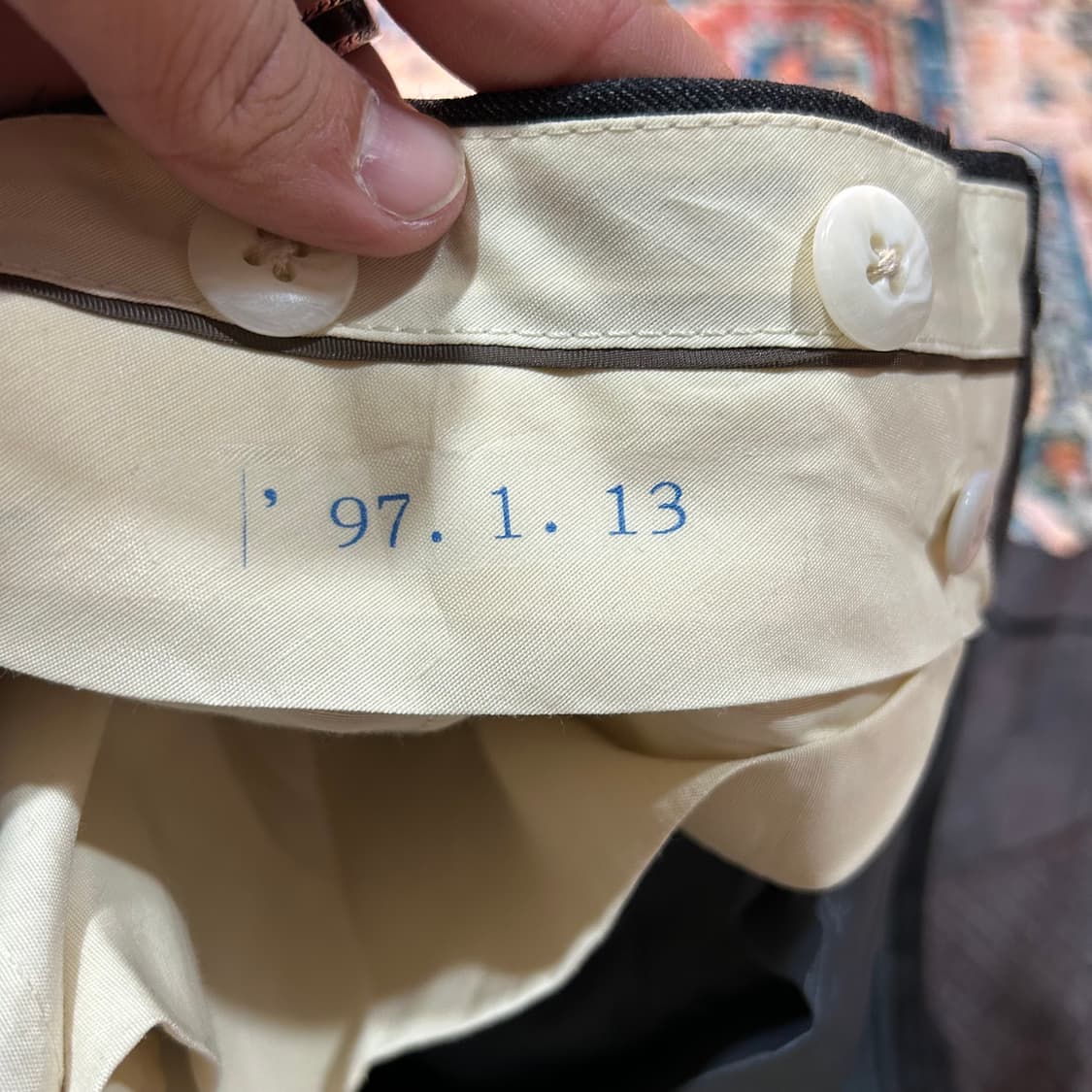 [32] 제이프레스 스트라이프 울 카브라 팬츠 상품이미지8