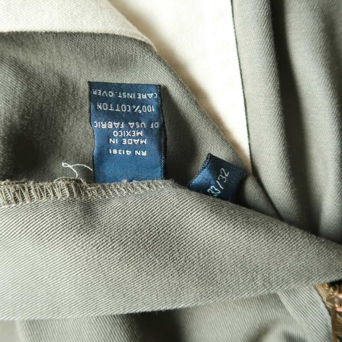 빈티지 90s 폴로 랄프로렌 앤드류 투 턱 치노 팬츠 상품이미지6