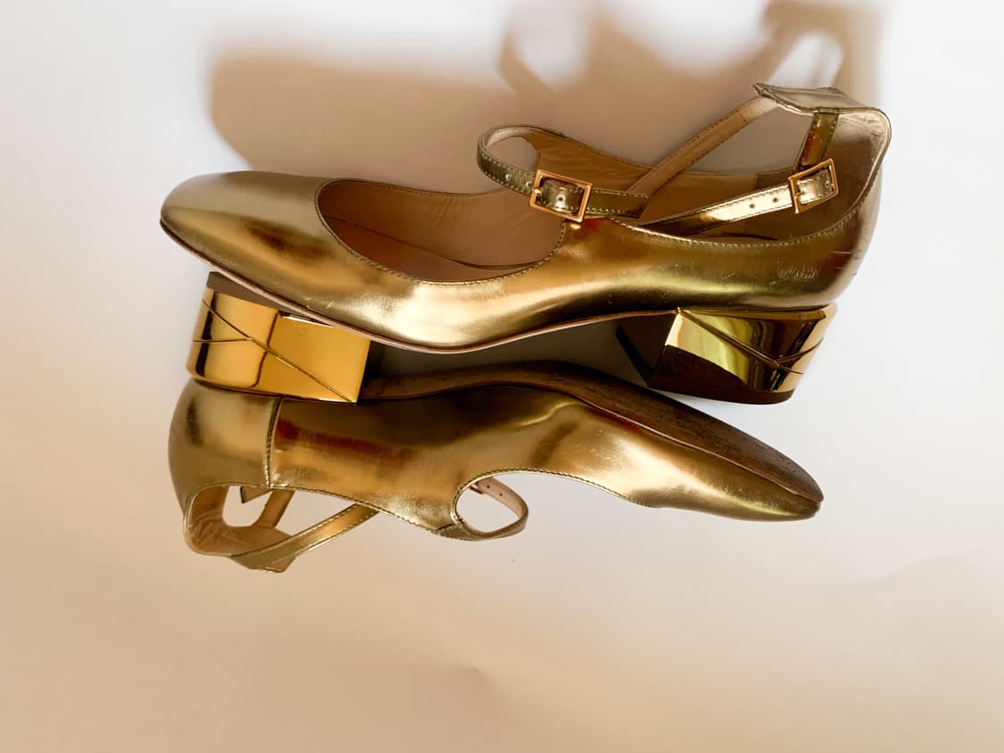 JIMMY CHOO 지미추 윌버 골드 메리제인 슈즈 EU37 상품이미지6