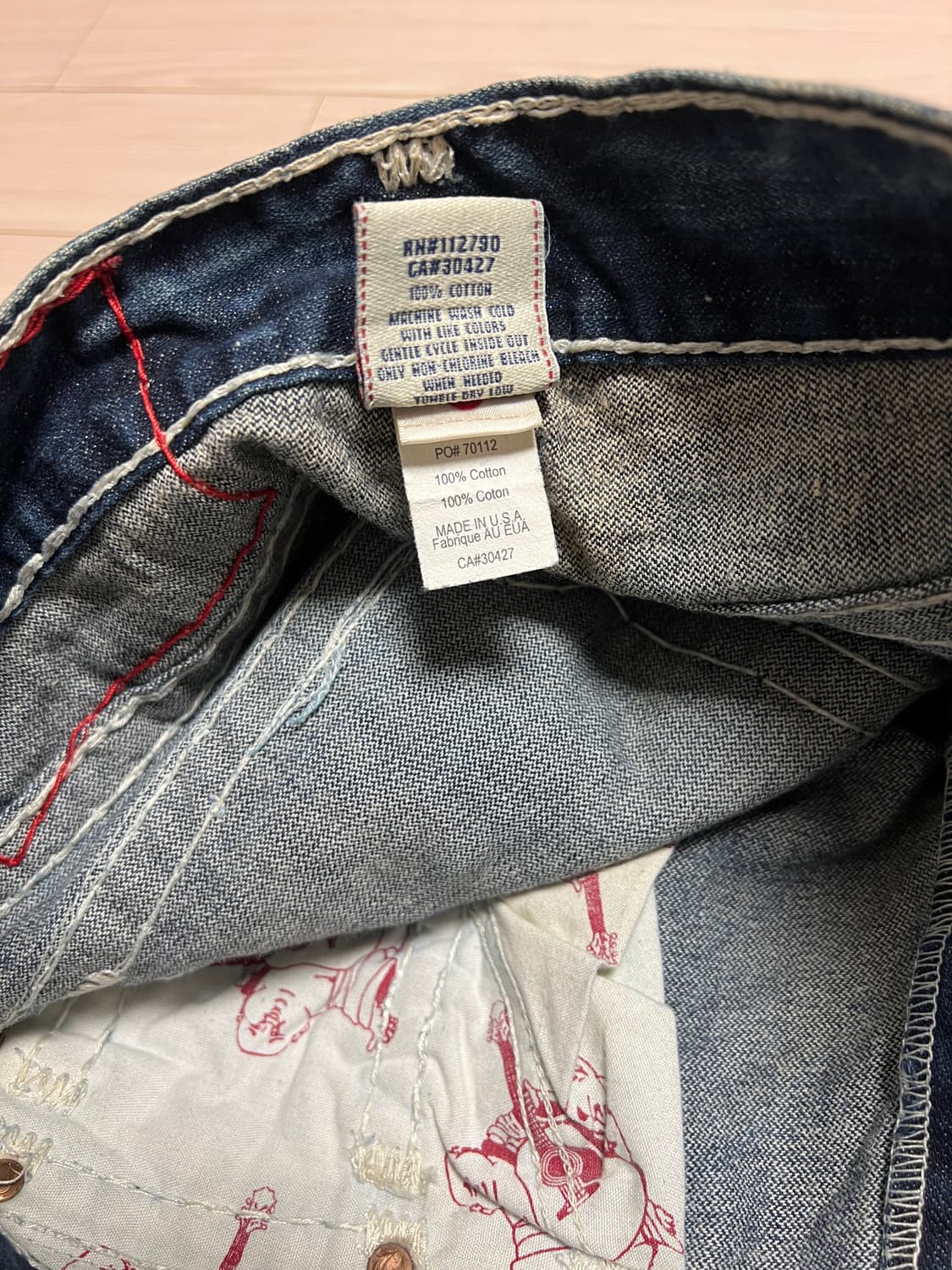 트루릴리전(True Religion) 빌리 슈퍼 T 데님 팬츠 / 30 상품이미지10