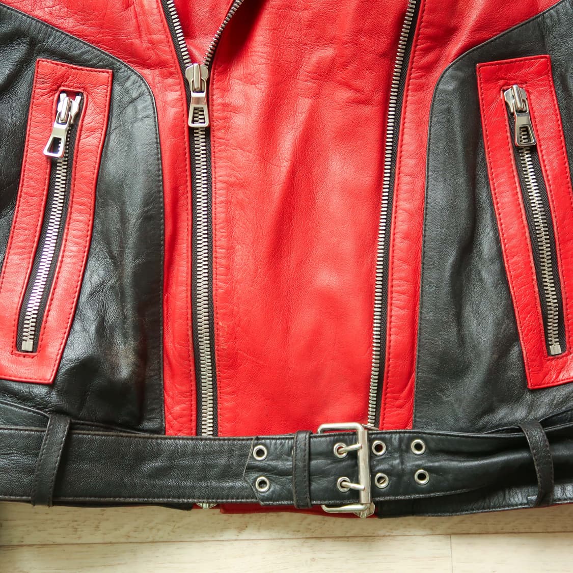 발망 & h&m 레더 라이더 자켓 상품이미지5