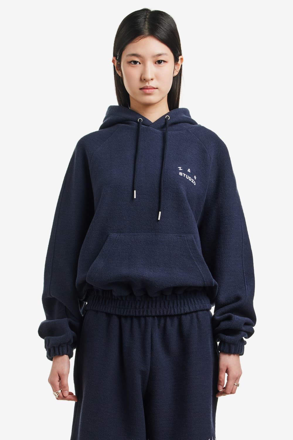 미개봉 아이앱스튜디오 헤링본 후드 네이비 S 상품이미지3