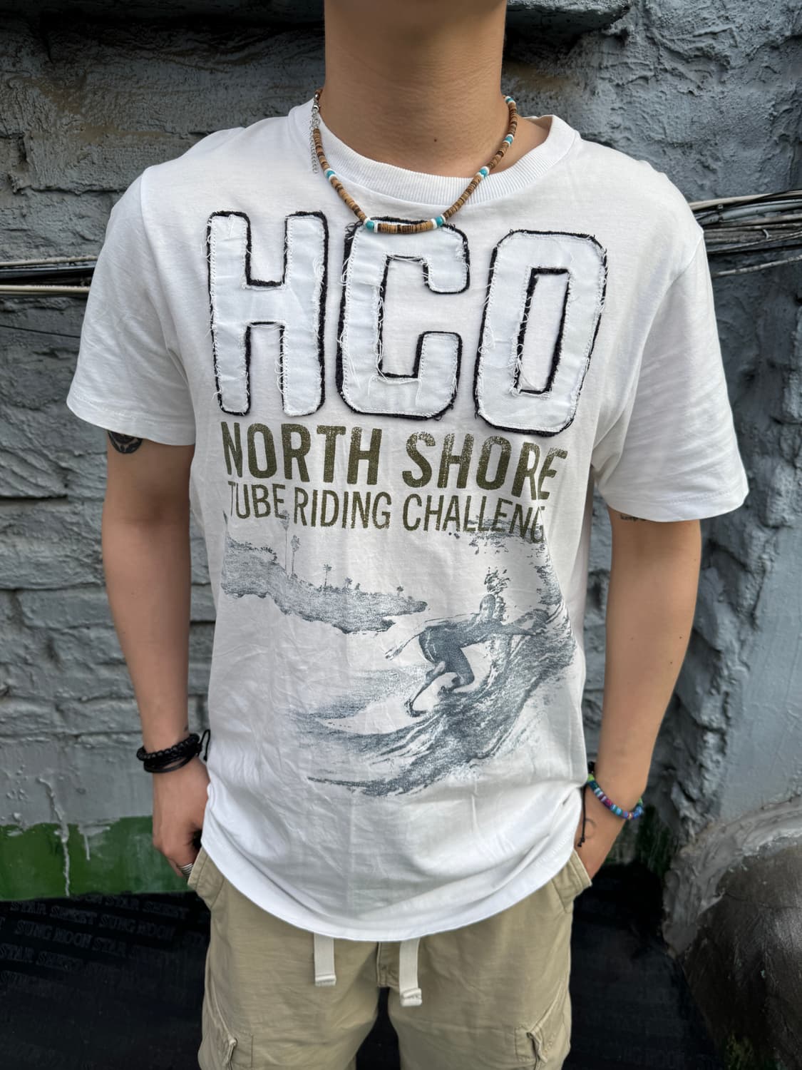 홀리스터 HCO 노스쇼어 서프 그래픽 반팔 티셔츠XL 상품이미지1
