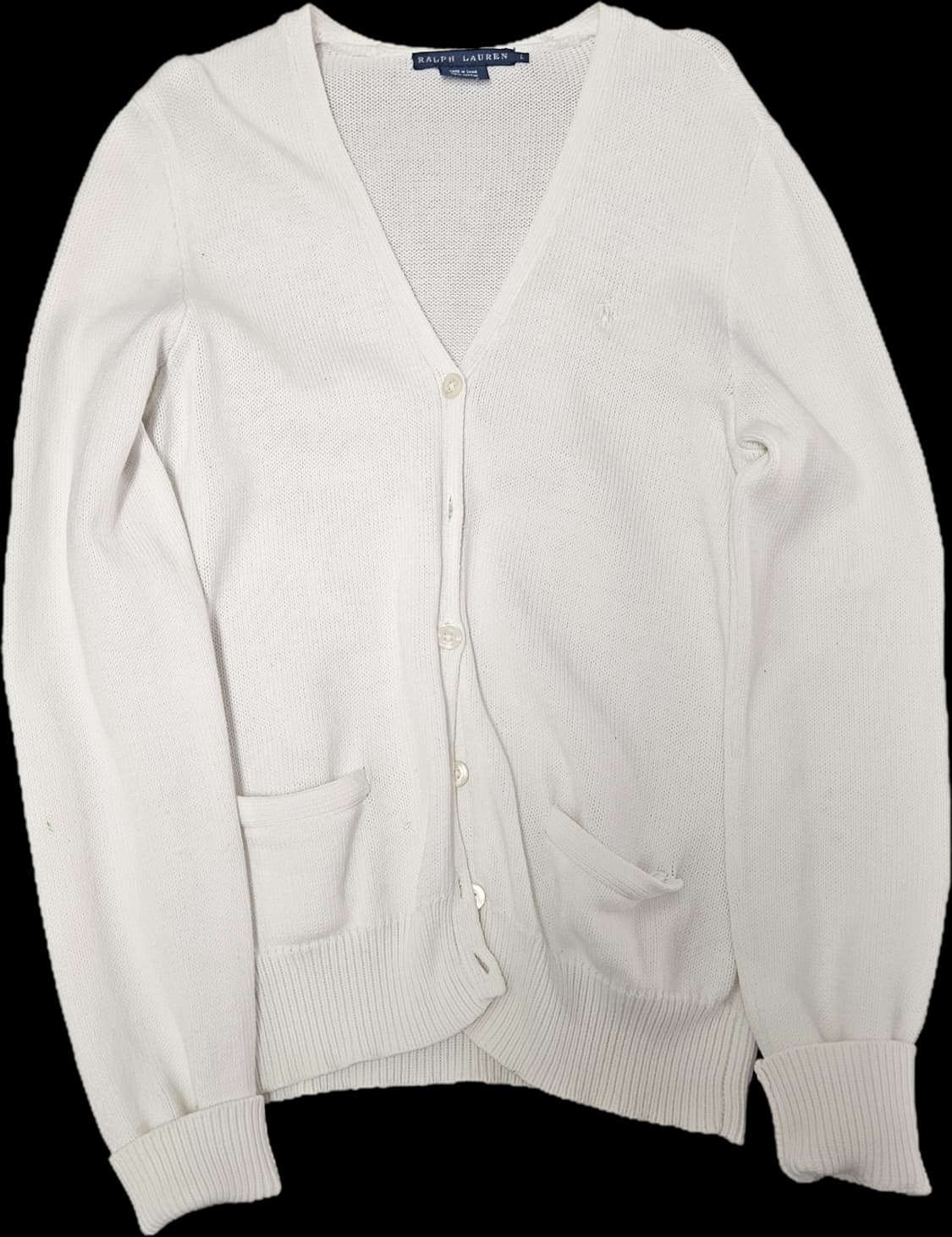 폴로 랄프로랜 화이트 니트 가디건(네고가능) 상품이미지1
