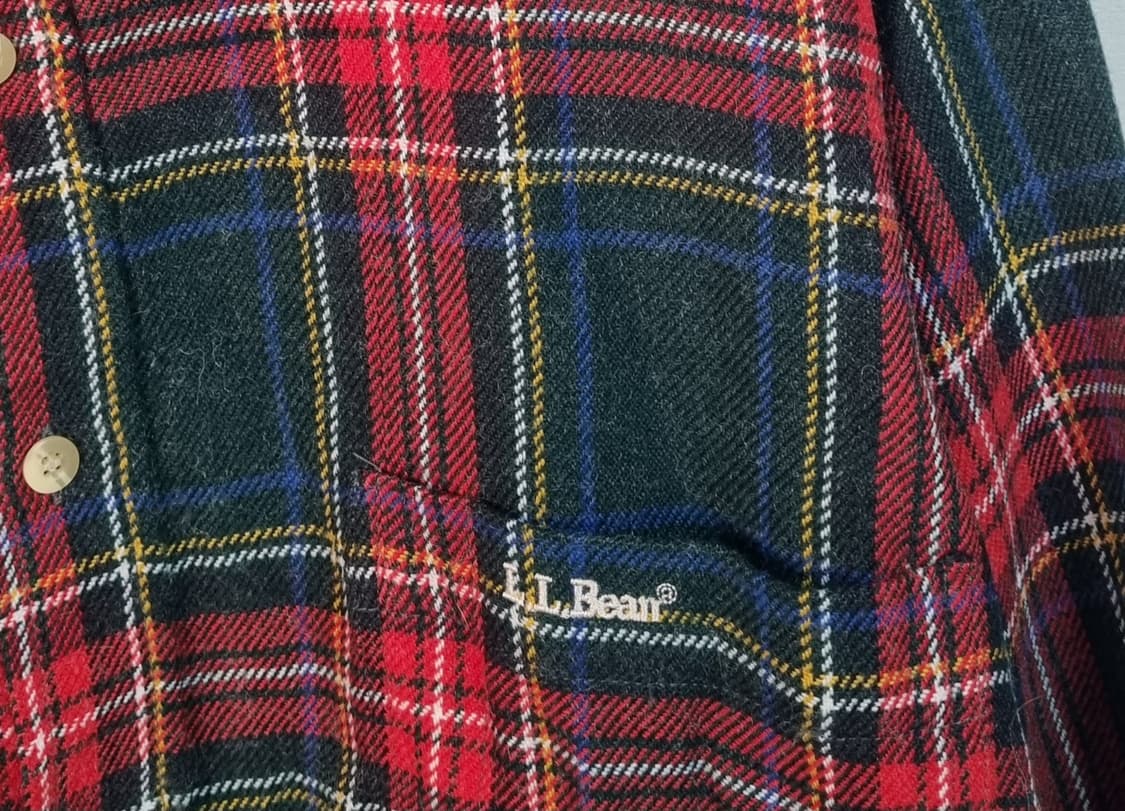오버핏 L ) LLBEAN 엘엘빈 체크셔츠 남방 상품이미지2