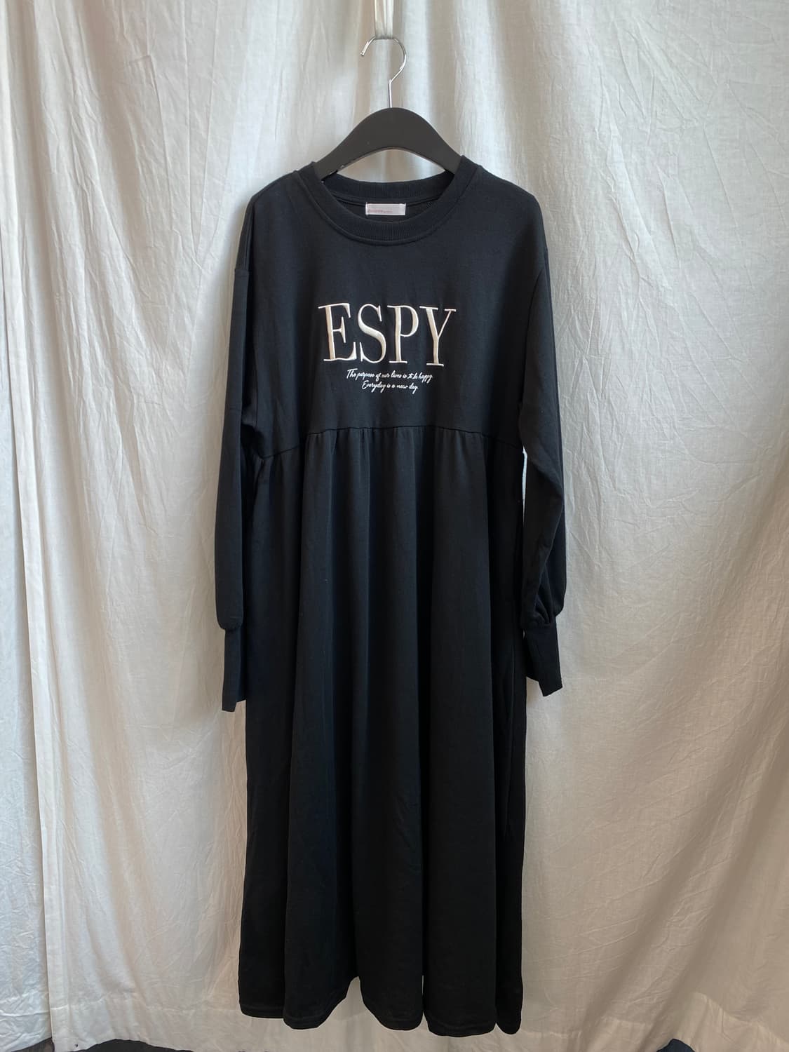 블랙 레터링 롱원피스(M) 상품이미지1