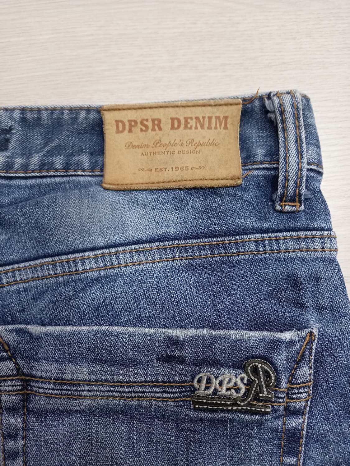 28 DPSR Kor 데미지워싱 스판 슬림일자진 28-883 상품이미지6