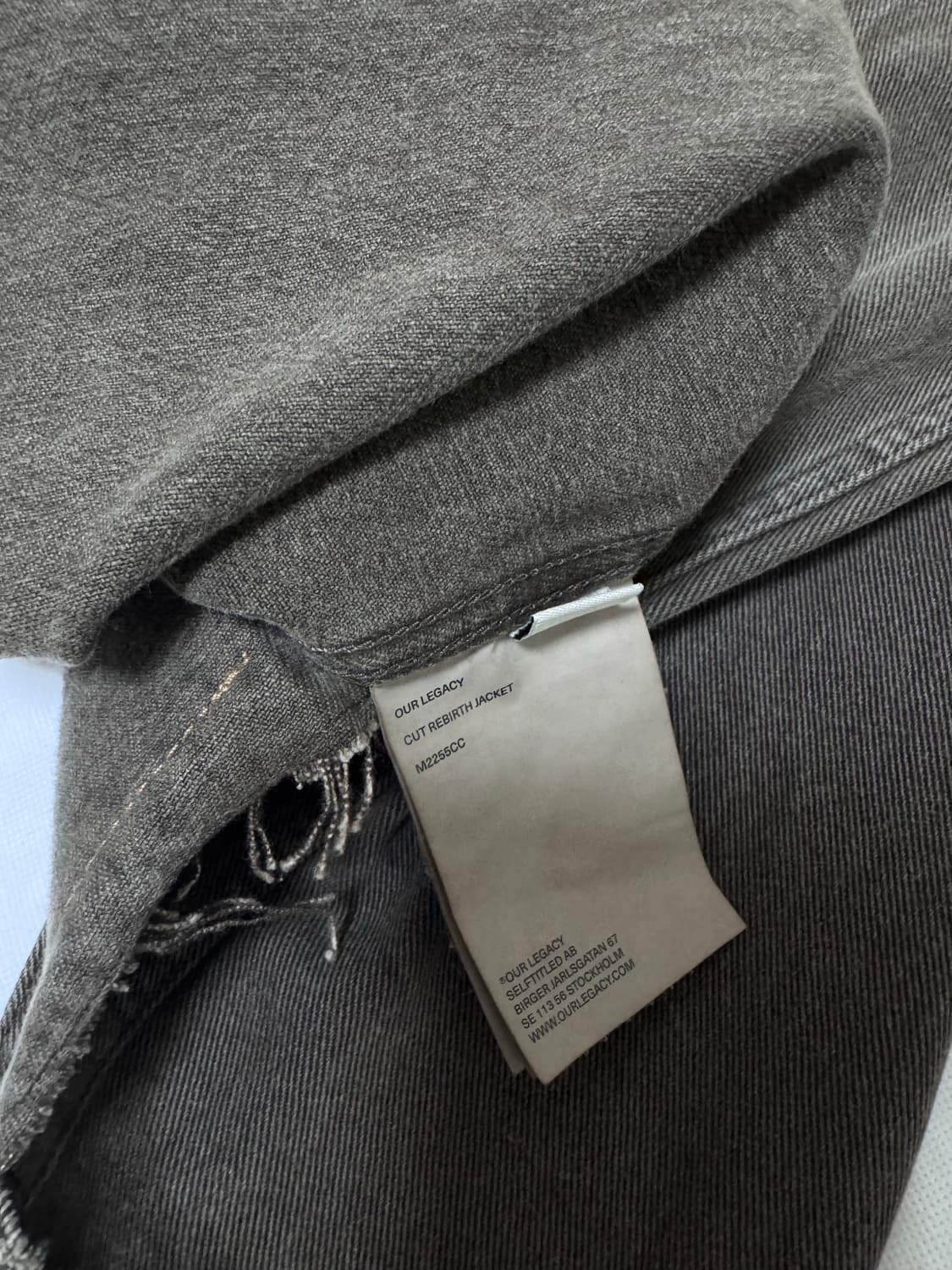 아워레가시 컷 리버스 데님 자켓 초코 오버다이 48 상품이미지5