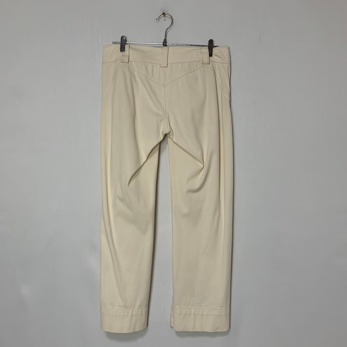 스포츠맥스 로우라이즈 골반바지 팬츠 아이보리 M-L 상품이미지5