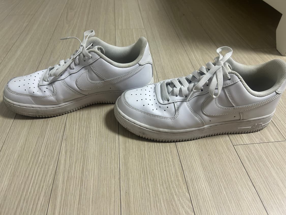 265)나이키 에어포스 1 로우 화이트 상품이미지3