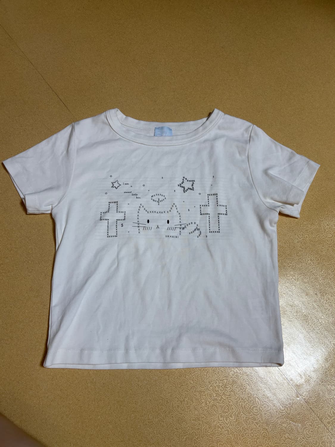 샤키리 반팔티 SWEAT LIL KIRI TOP (WHITE) 상품이미지1
