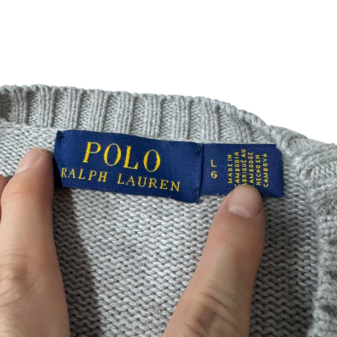 신형 폴로 랄프로렌 그레이 니트 상품이미지3