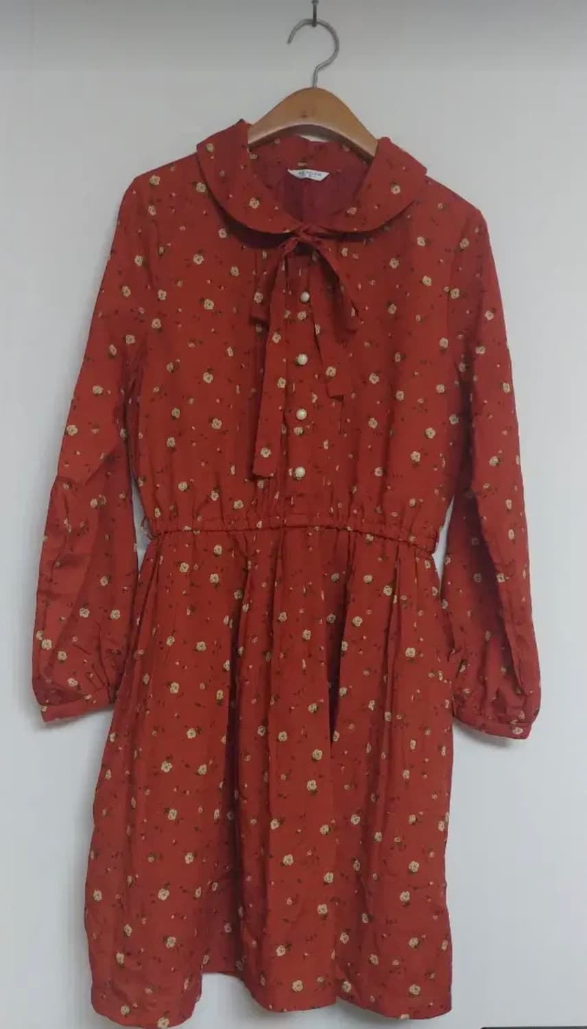 감귤 플라워 원피스 상품이미지3