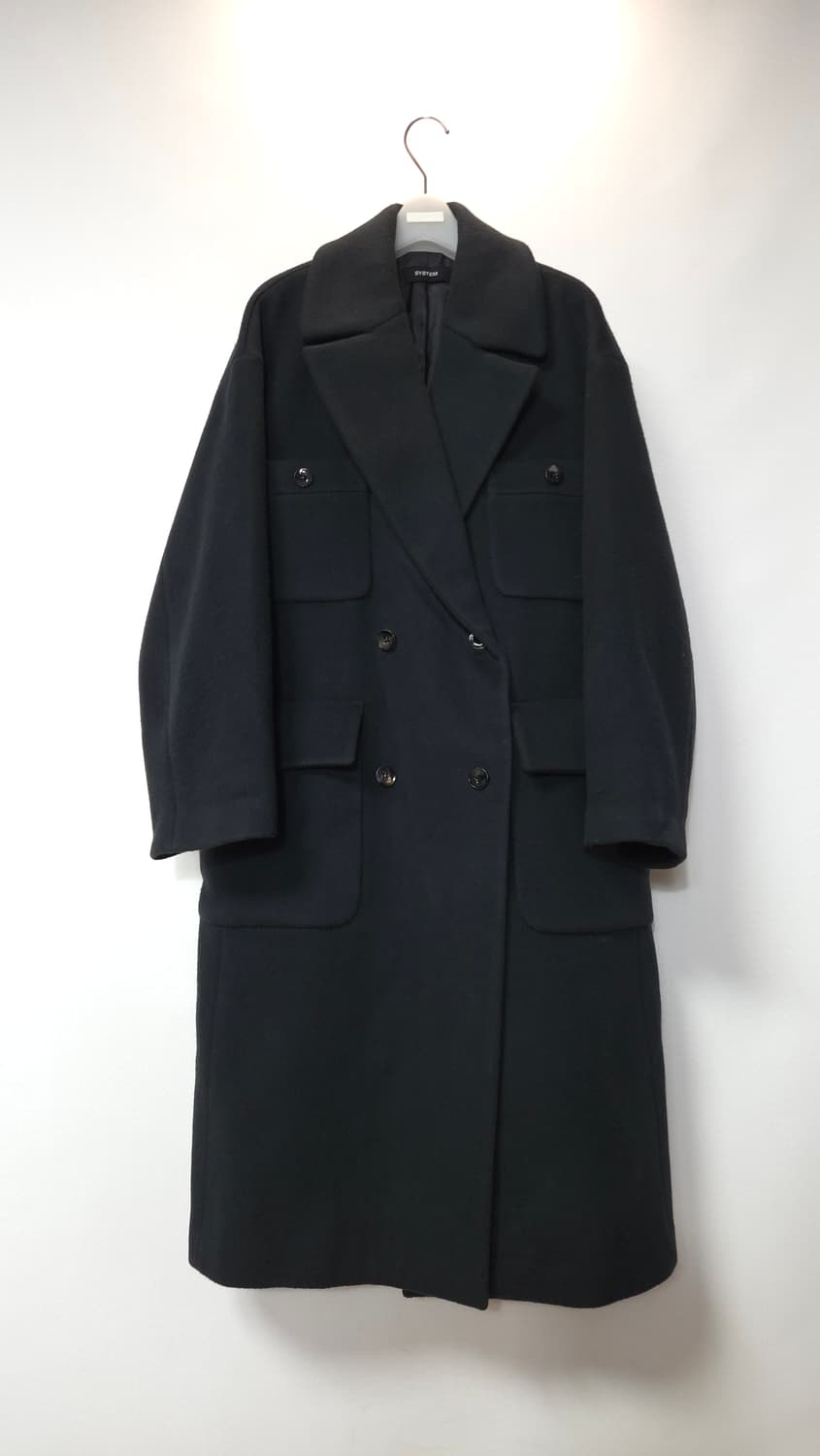 한섬 시스템 2022  캐시미어블렌딩 세미오버핏 코트 M 사이즈 상품이미지2