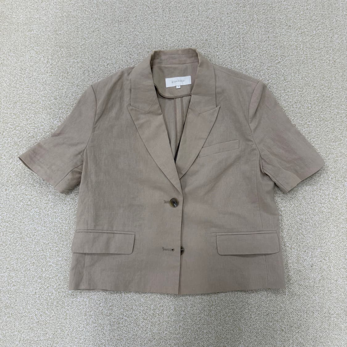 M 지오다노 여성 린넨 반팔 자켓 0213T1 상품이미지1