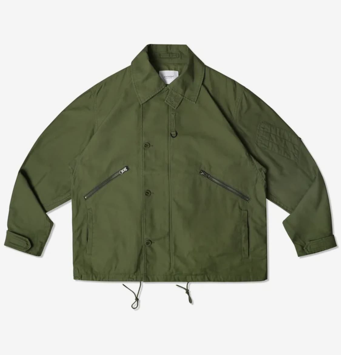 아웃스탠딩 BACK SATIN MK3 JACKET_OLIVE M사이즈 상품이미지2