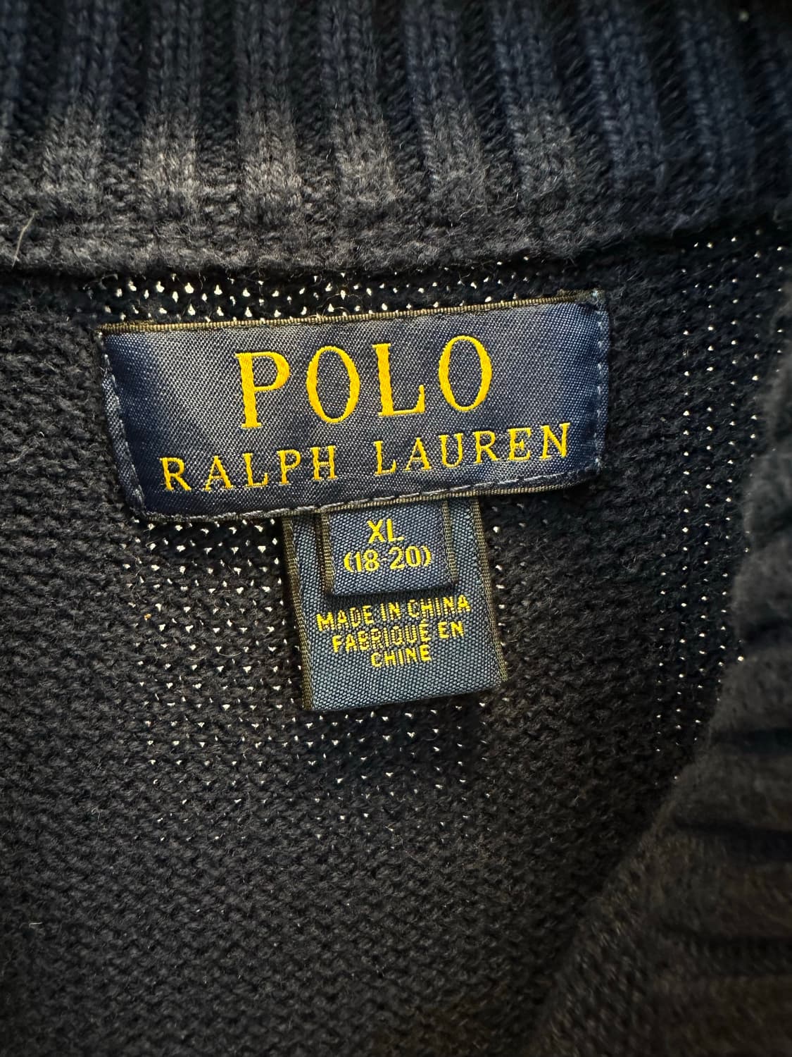 폴로 랄프로렌 니트 집업 xl 상품이미지2