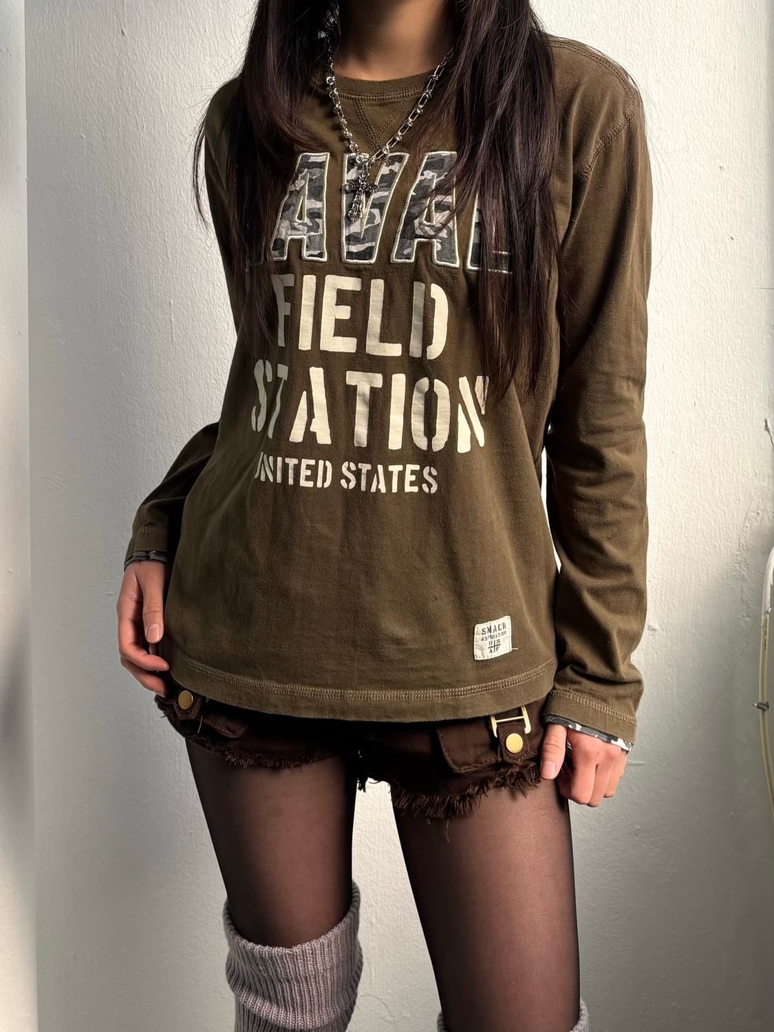 Vintage Khaki Long Sleeve  상품이미지3