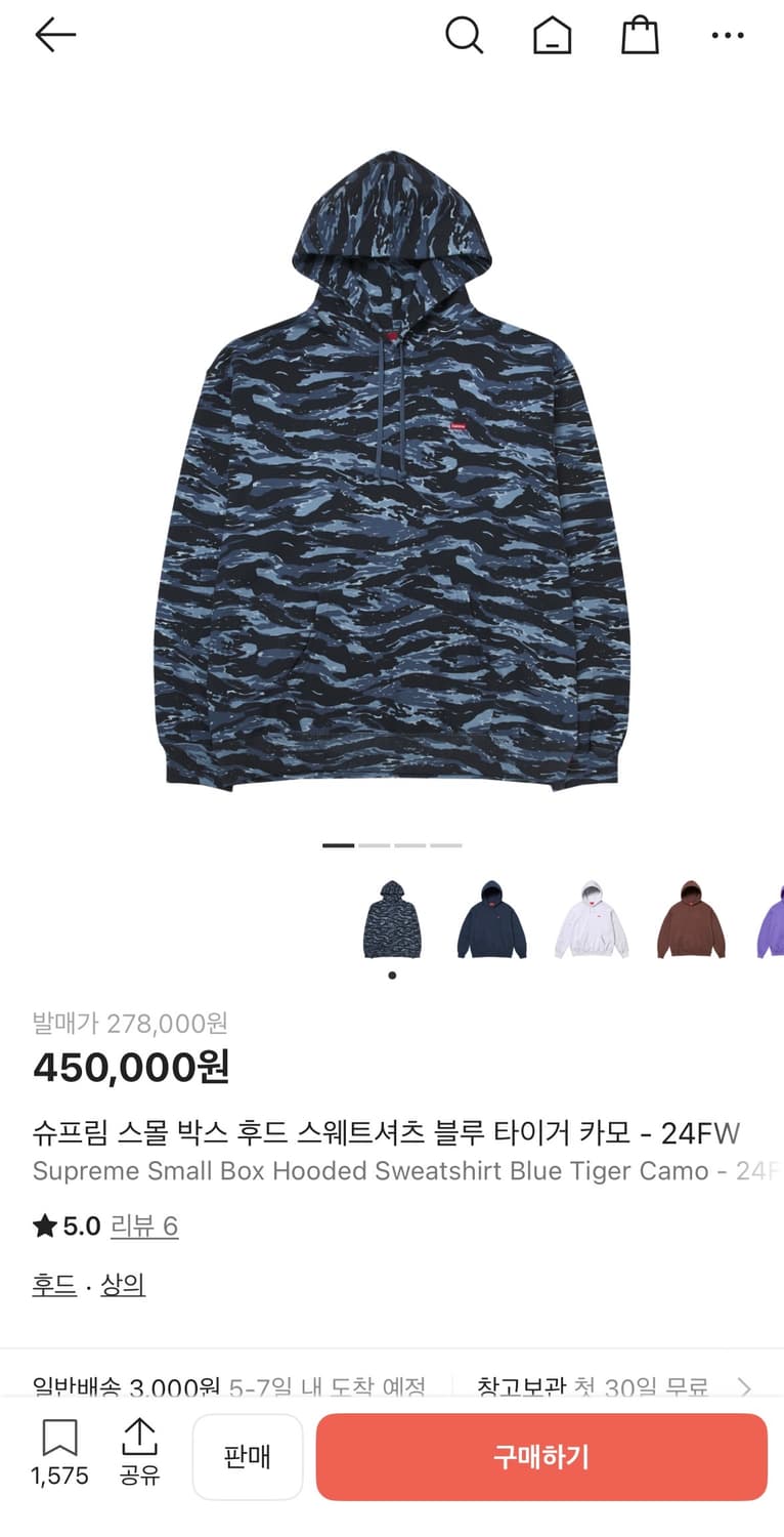 슈프림 스몰 박스 후드티 상품이미지1