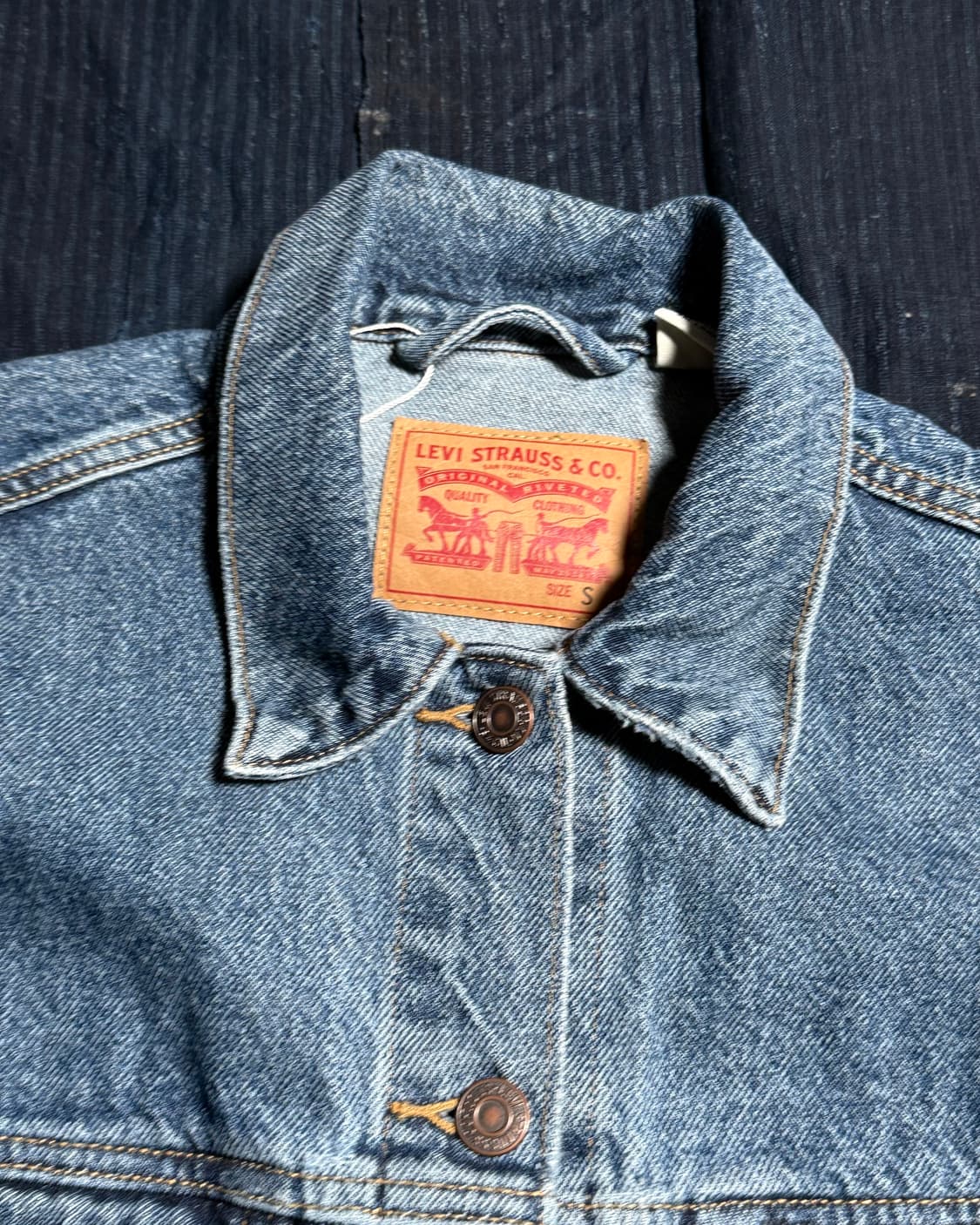 리바이스 52304 타입 3세대 데님 배기 트러커 자켓 S 상품이미지2