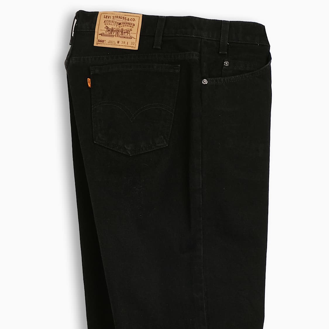 리바이스 560 오렌지탭 흑청 90s USA 36인치 OR5603804 상품이미지5