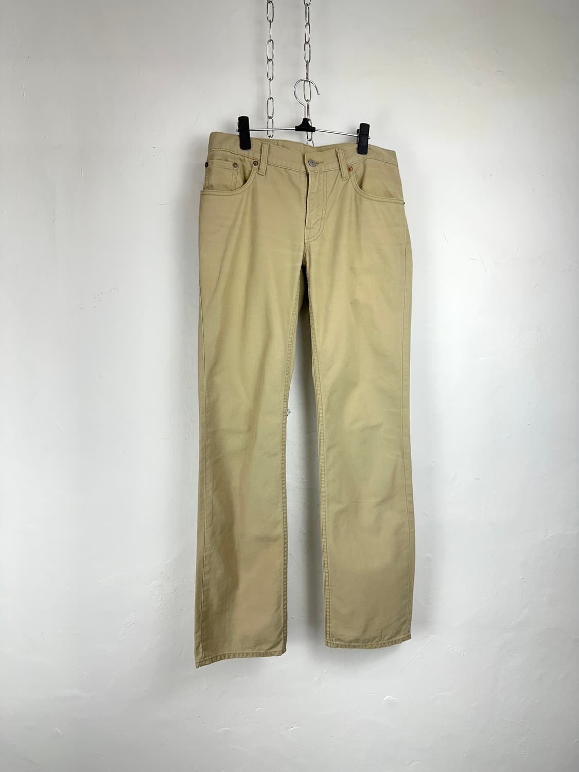 Levi’s 502 Beige Straight Cotton Pants 상품이미지4