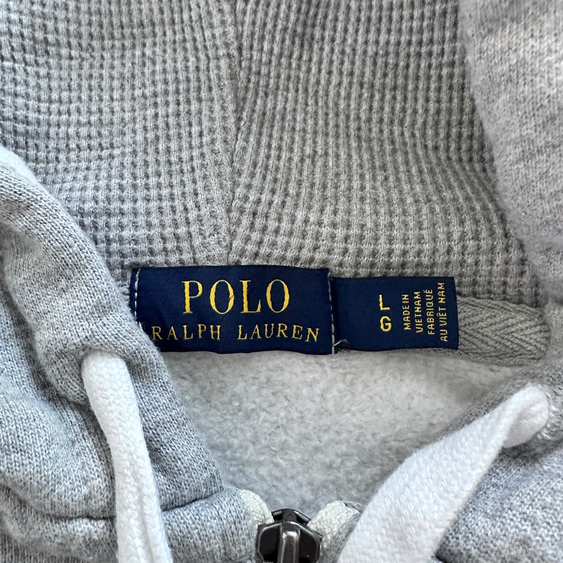 폴로 랄프로렌 기모 써멀 후드 집업 그레이 L 상품이미지5