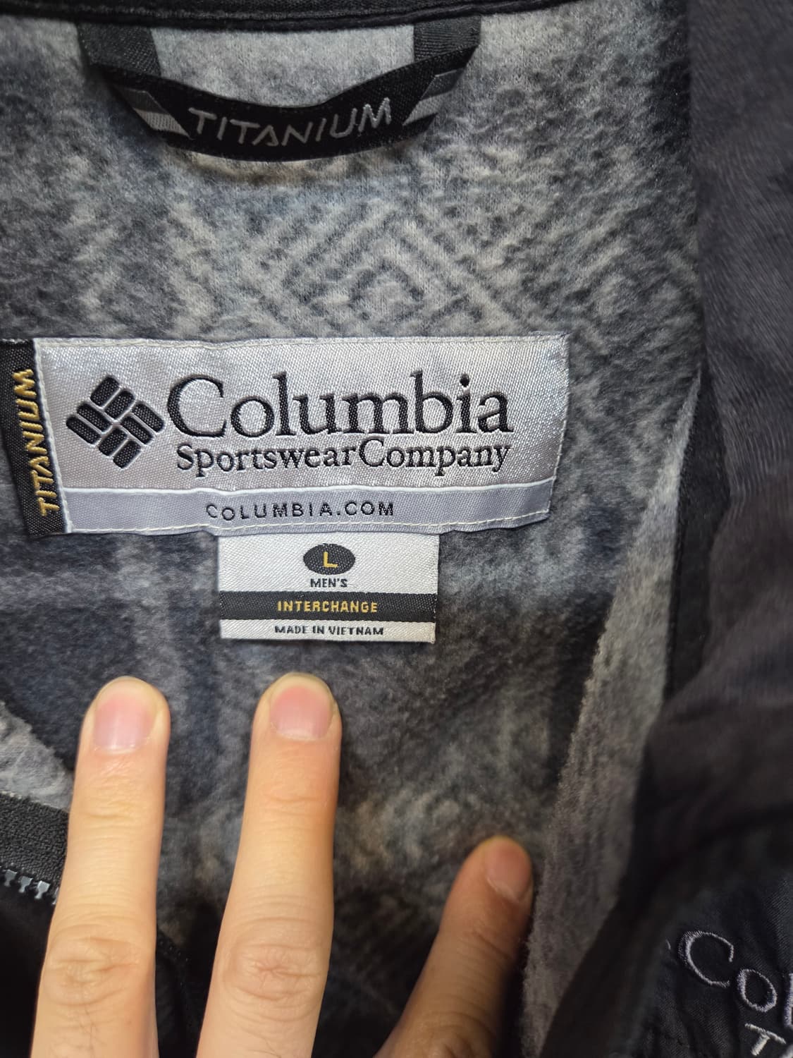 컬럼비아 체크 플리스 우븐자켓 L 상품이미지3