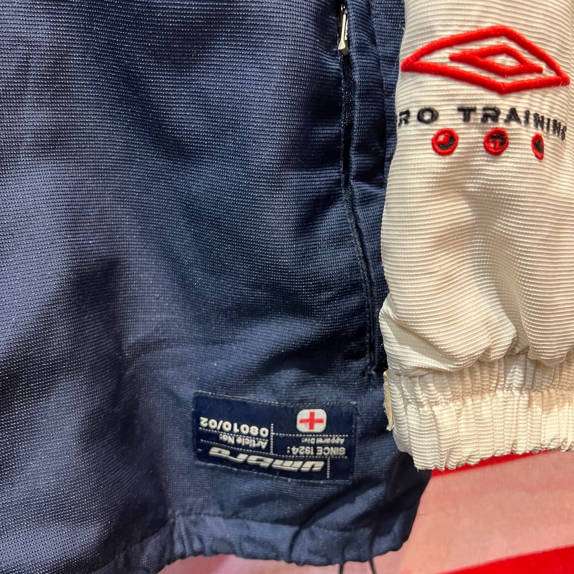 엄브로 90‘s 올드스쿨 배색 바람막이 네이비 상품이미지3