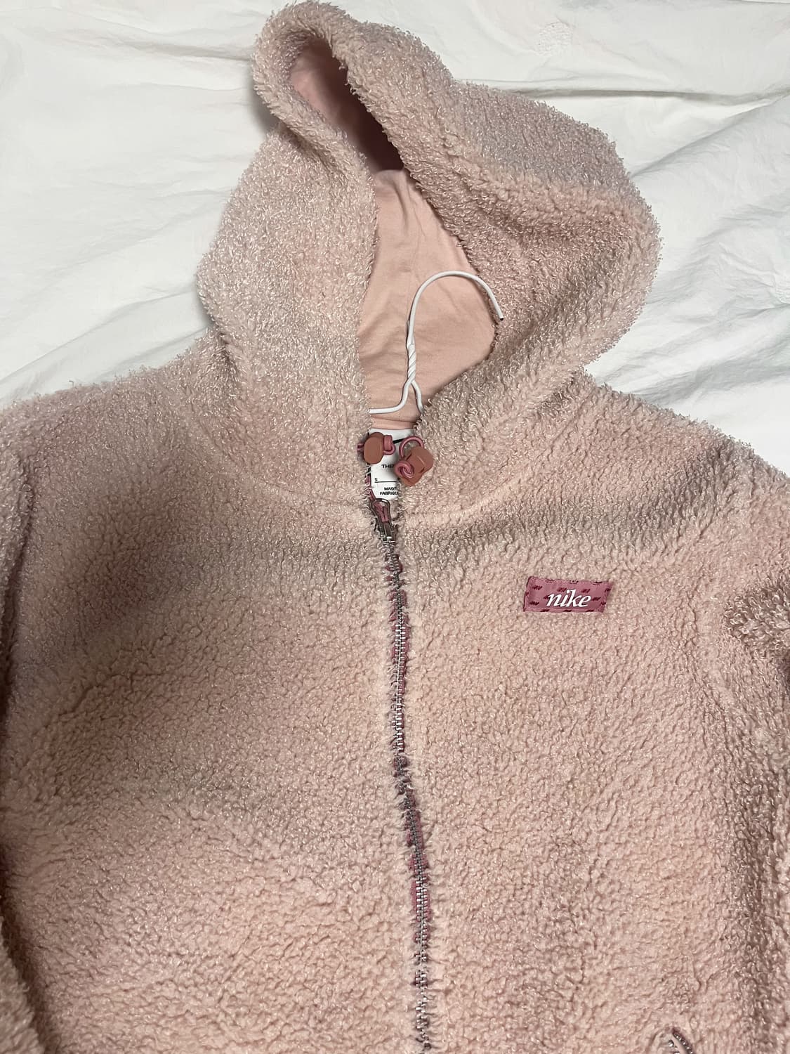 나이키 연핑크 딸기우유 후드집업 상품이미지3