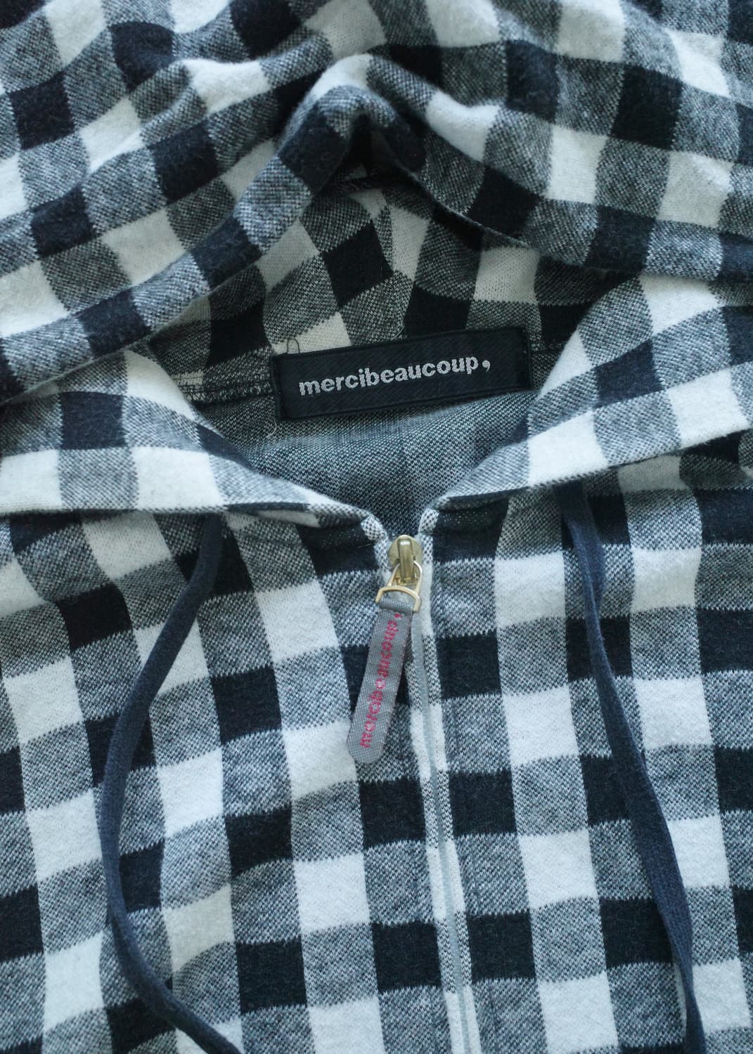메르시보꾸 스타 체크 후드집업 상품이미지4