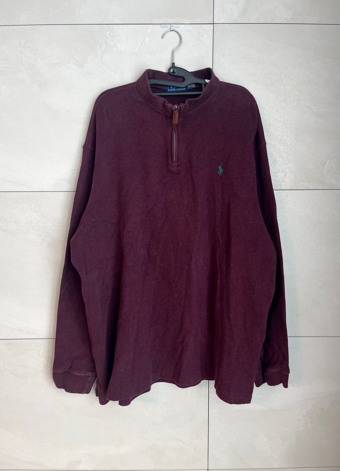 [2XL] 폴로 랄프로렌 하프집업 버건디 니트  상품이미지1