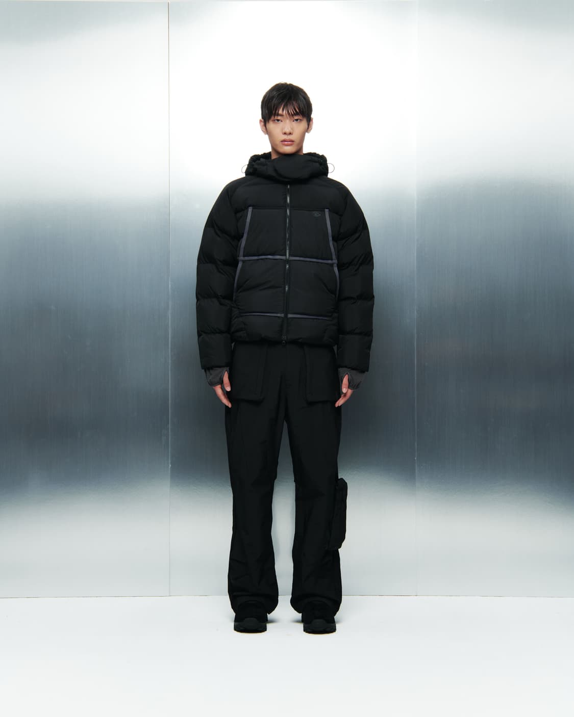 산산기어 TAPED PUFFER JACKET [Black] 2 Size 상품이미지3