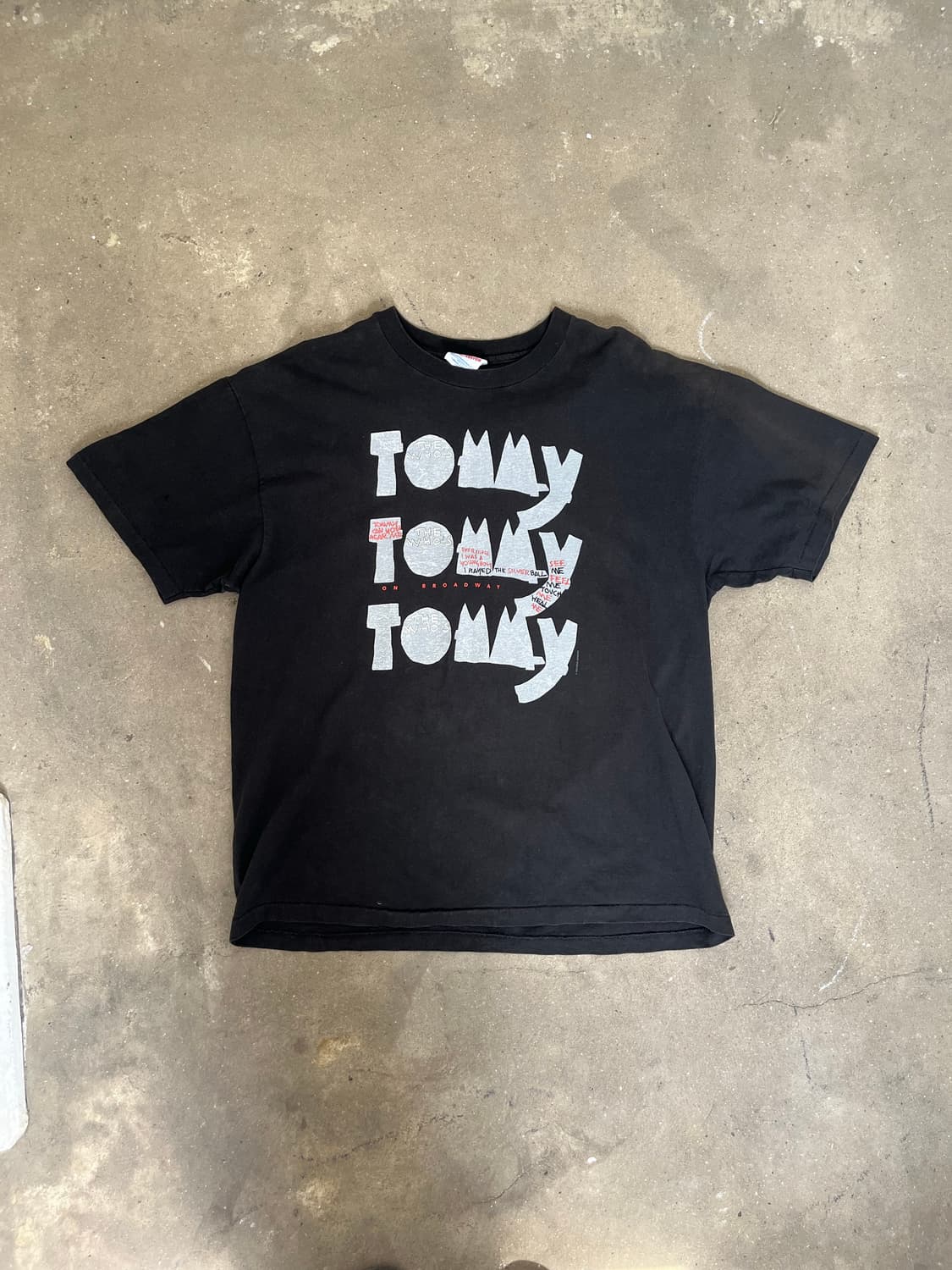 1993 The who tour Tommy 티셔츠 상품이미지2